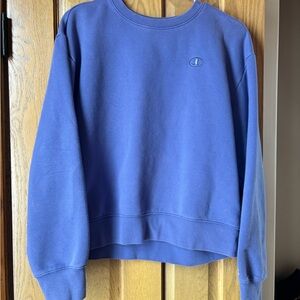 Champion Women's Classic Blue Crew Neck Sweater